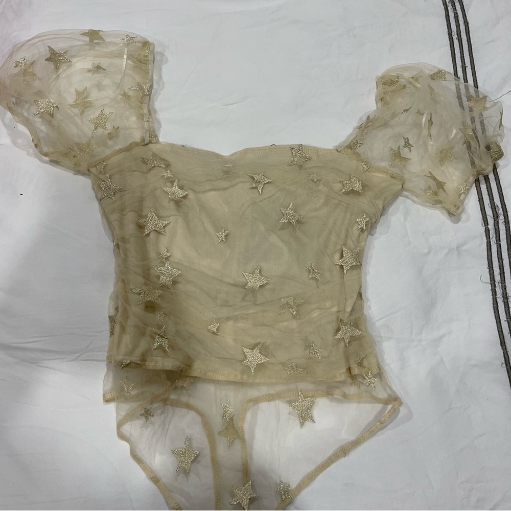 Le Lis Star Gold Bodysuit